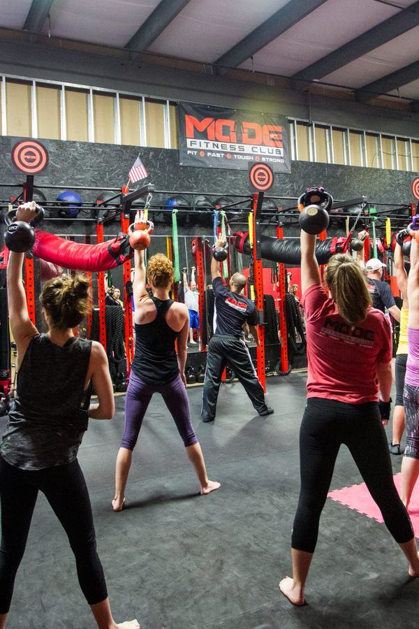image of a workout class